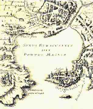 Antica piantina di Siracusa