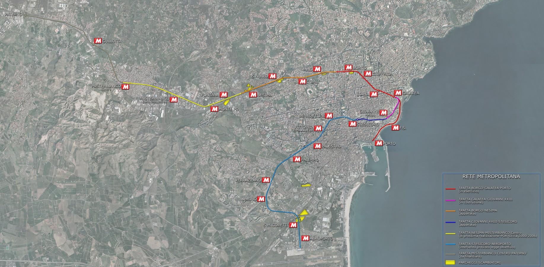 Catania Subway Map