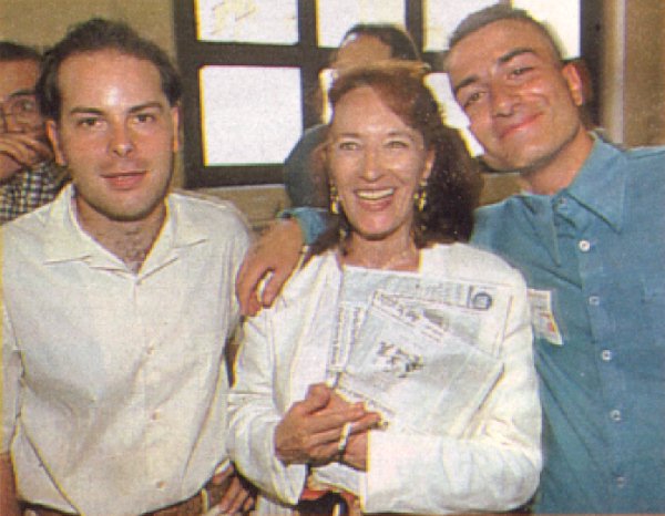 Marco Nardinocchi con Giuliana Olcese ed Emilio Colombo