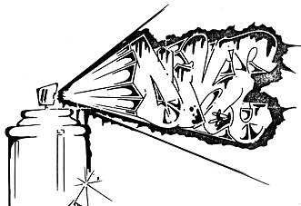 duke graffiti sketch 1988