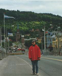 l'arrivo a Drammen alla mattina col freddo