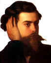Goffredo Mameli (Induno Domenico) Olio su tela sec. XIX, originale all'Ist. Mazziniano