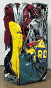 Csar. "Compression Ricard" (1962) Compression de dbris de voiture. 153 x 73 x 65 cm. Muse National d'Art Moderne - Centre Georges Pompidou, Paris. PHOTO: MNAM Centre Georges Pompidou.
