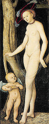 Venus y Amor, Cranach