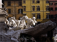 Fontana de Trevi, detalle