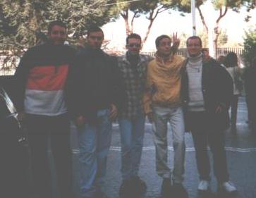 Una piccola riunione di alcuni amici di StabiAzzurrA: da sinistra: Marco, Lello, Catello, Ciro, Antonio