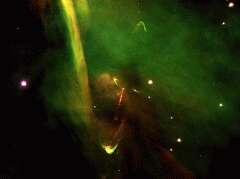 Esempio tipico di protostella - La nebulosa avvolge ancora la stella in formazione